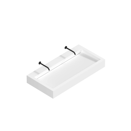 Monolith L Series - 600mm depth - Wall-mounted Monolithic Washbasins