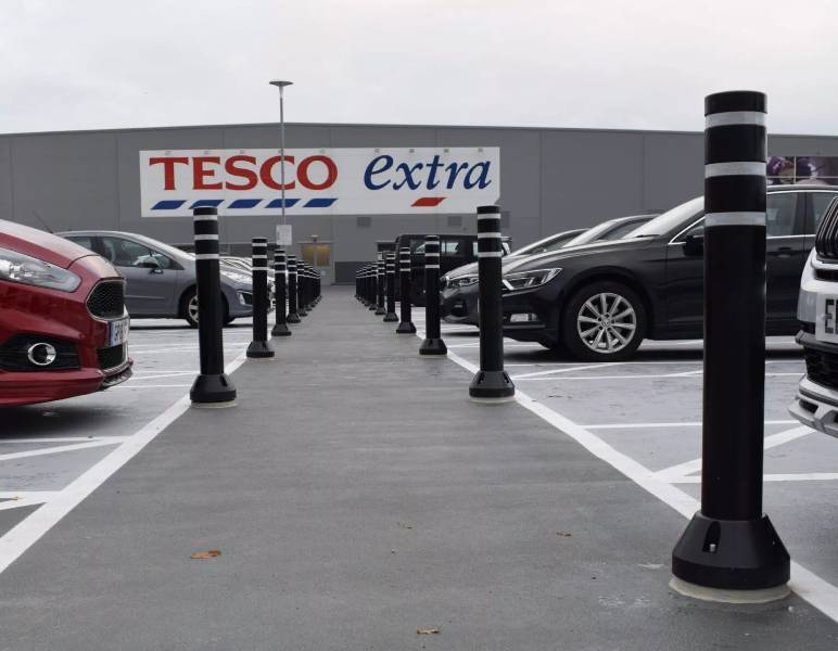 Supermarket car park