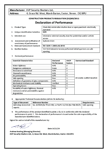 CPR - DoP - Chainlink 