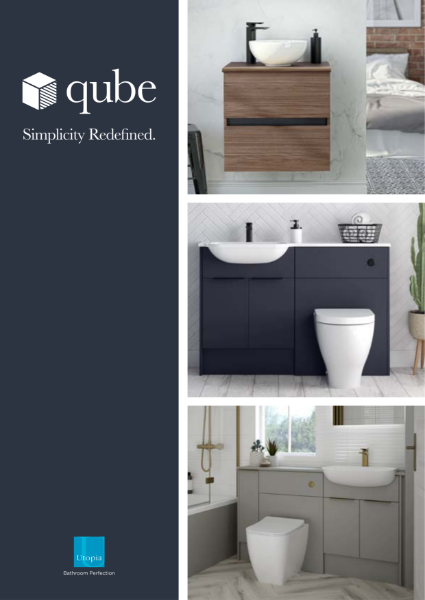 Utopia Qube Collection Bathroom Furniture Brochure February 2024