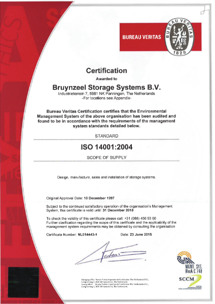 ISO 14001:2004 Certificate