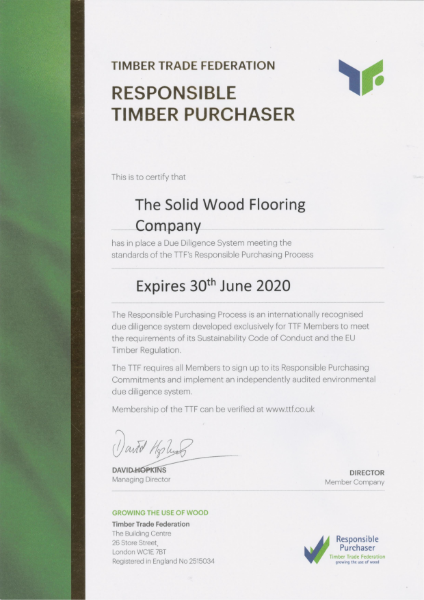 Timber Trade Federation (Responsible Timber Purchaser)