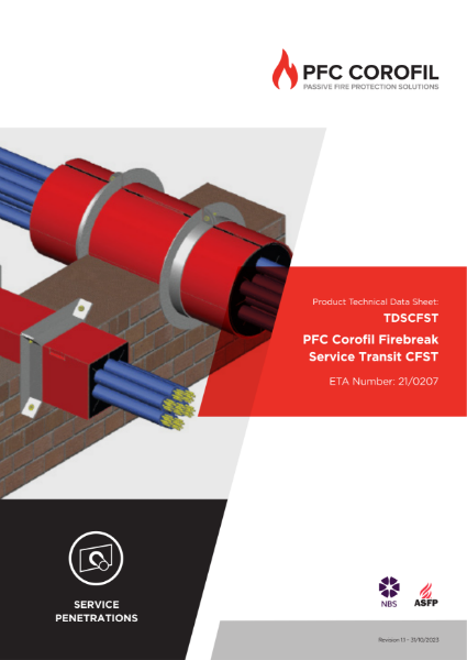 PFC Corofil Firebreak Service Transit CFST - Datasheet