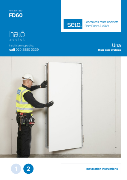 Timber Riser Doors Installation Instructions FD60 | Una from Selo