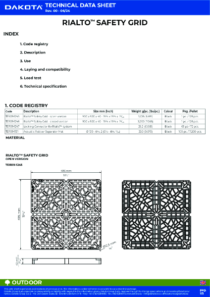 Rialto® Safety Tiles - Raised Floor Grid Tiles | Dakota North America ...