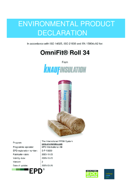 Knauf Insulation OmniFit® Roll 34 EPD - EN - UK&I