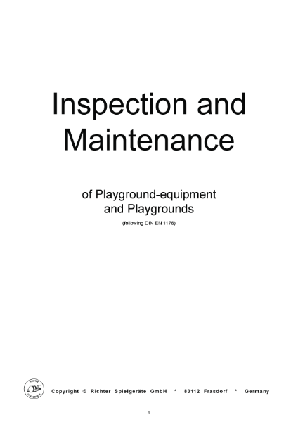 Timberplay - Inspection and Maintenance of Playground-Equipment and Playgrounds