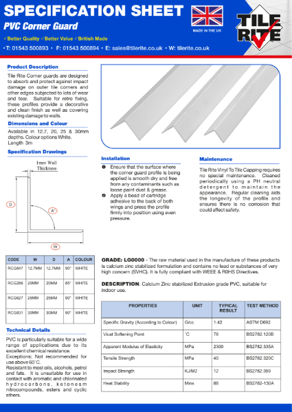 PVC Corner Guards