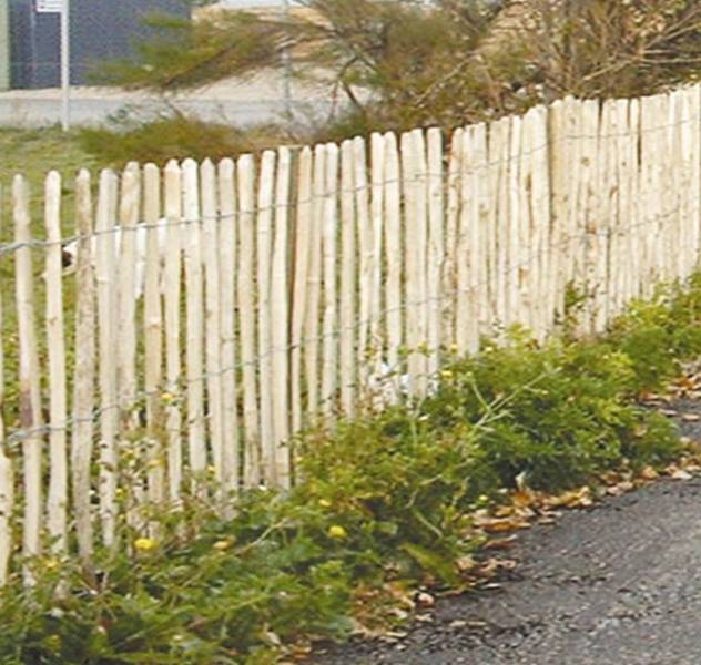 Cleft chestnut pale fencing systems