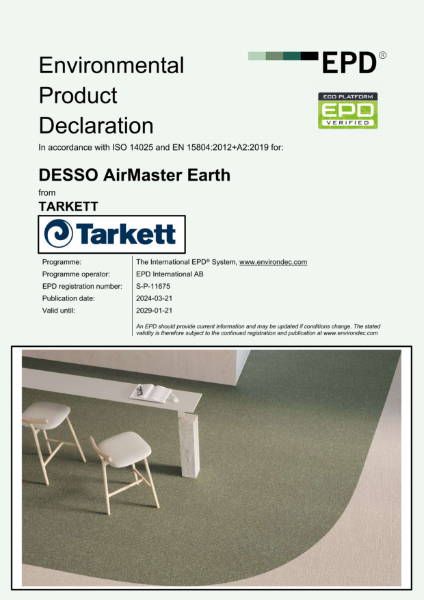 EPD - DESSO AirMaster Earth