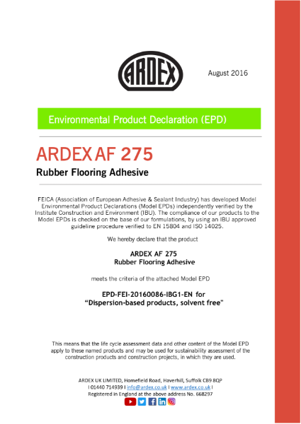 ARDEX AF 275 EPD