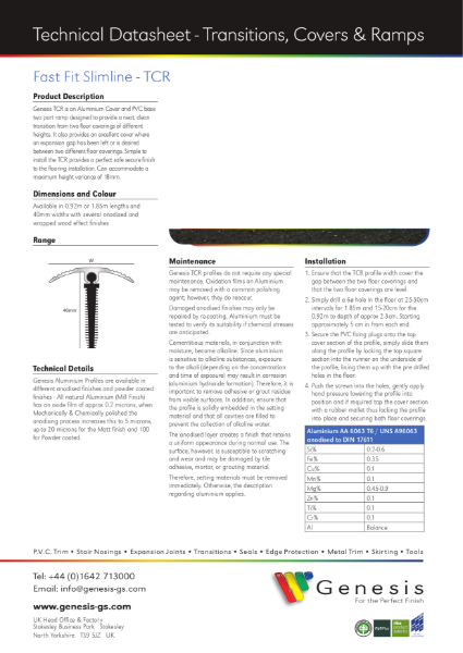 TCR Datasheet