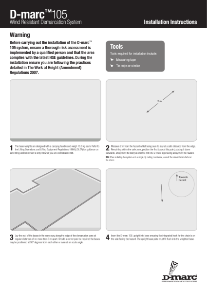 D-marc Demarcation Barrier Installation guide