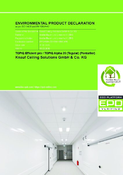 EPD TOPIQ Efficient pro / TOPIQ Alpha 20 (Tegular) (Pontarlier)