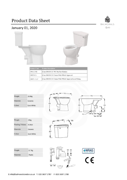 I.Care DOCM C/C WC Pan New Rimless