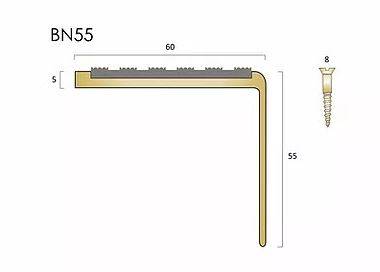 BN55 Brass Stair Nosings