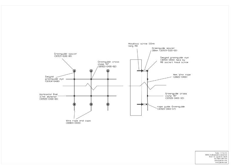 Living Green Wall – JAKOB Rope & Rod Green Wall Elevation 3.0 (All G2)