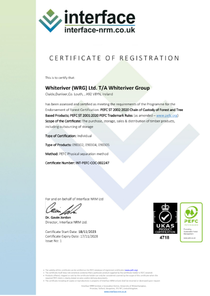 Whiteriver PEFC Certificate