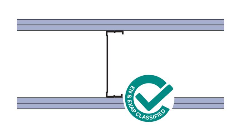Siniat Single Frame Metal Stud Partition CS14R-212dB