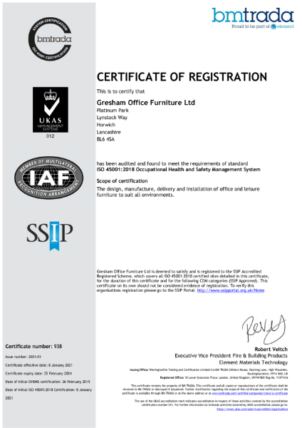 ISO 45001:2018 Occupational Health and Safety Managment System