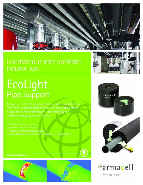 EcoLight Pipe Support - Technical Datasheet