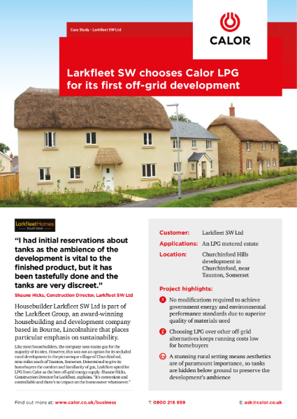 Larkfleet Homes Case Study