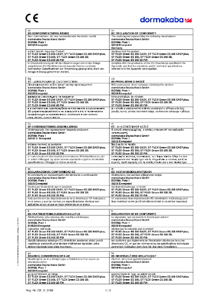 CE Declaration of Conformity