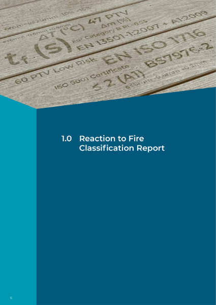 EN13501-1 Fire Classification Certificate