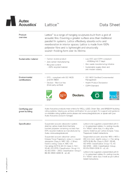 Lattice Datasheet