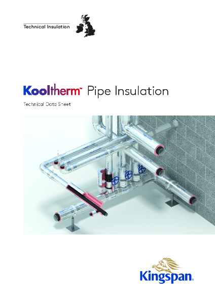 Kooltherm Pipe Insulation, Technical Datasheet
