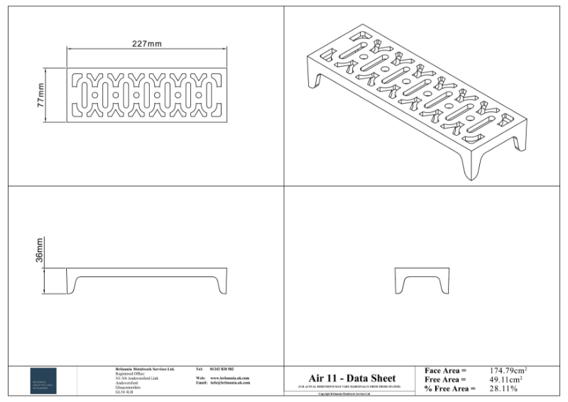 Air 11 Air Brick Datasheet