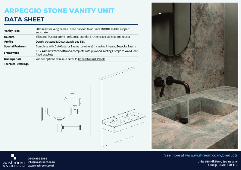 Arpeggio Stone Vanity Unit