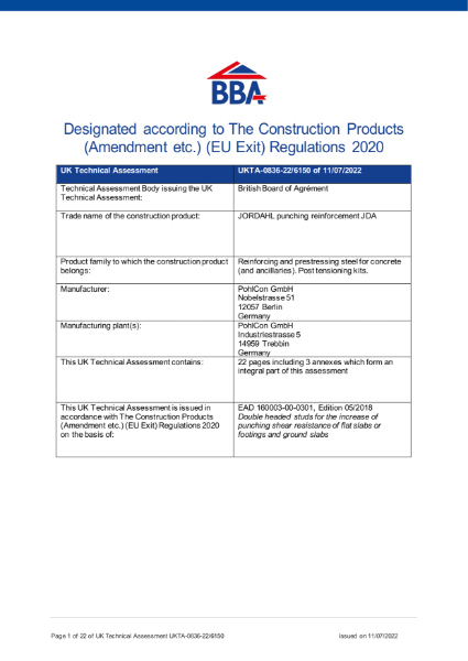 UK Technical Assessment (UKTA)