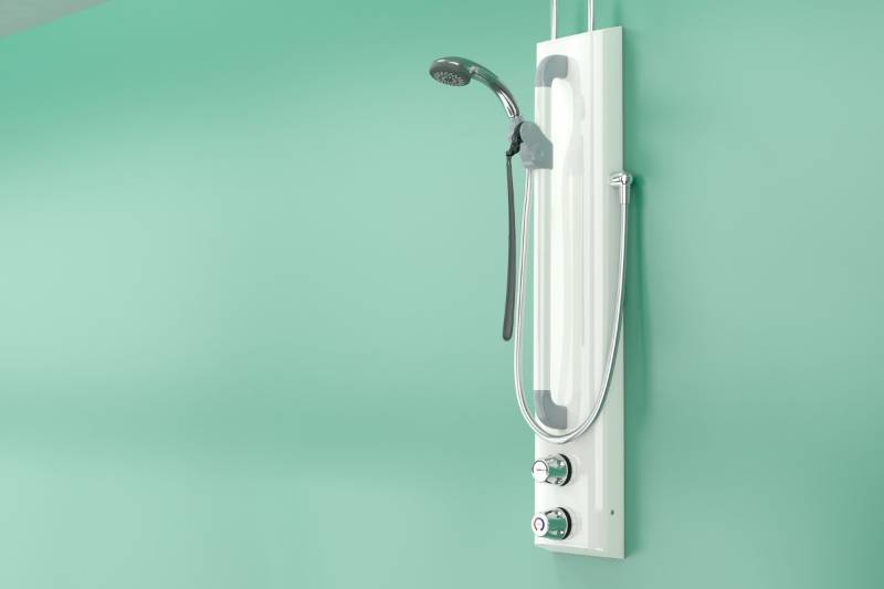 Shower Assembly with Dual Controls, Riser, Hose & Single Function Handset (excl. ILTDU) - Doc M Accessible Showers