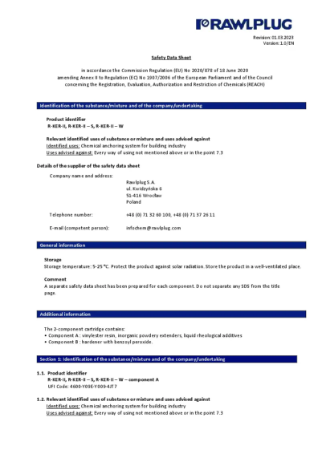 R-KER-II, R-KER-II-S, R-KER-II-W : Safety Data Sheet (SDS) 2