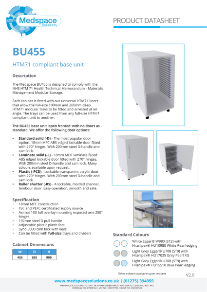 BU455  HTM71 compliant base unit