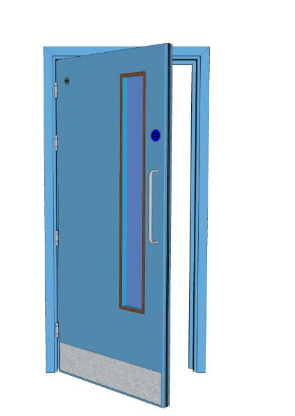 Lamdoor Single Door - PVC Postformed Medium Duty Doorset