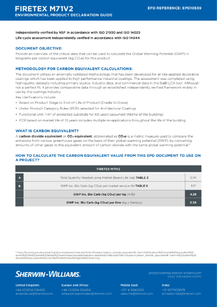 M71V2 EPD Certificate