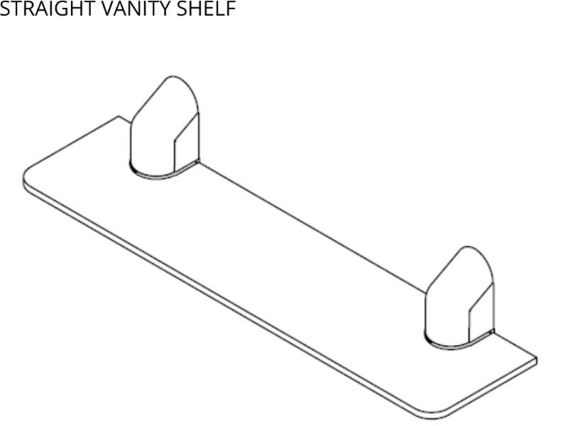 Anti-Ligature Vanity Shelf