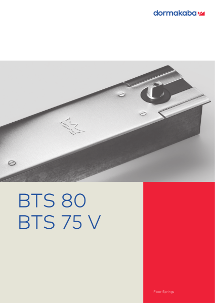 DORMA BTS 80 & BTS 75 V floor springs