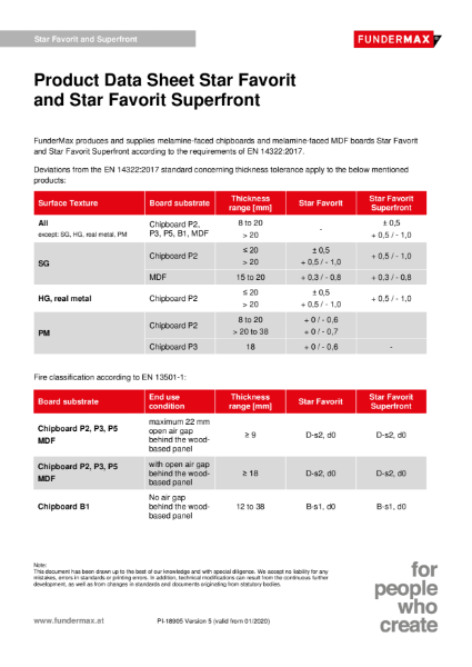 Star Favorit MFC - technical manual