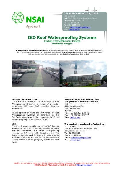 
IKO Roof Waterproofing Systems