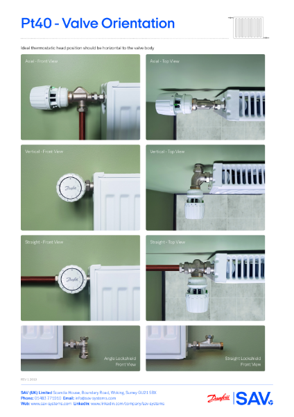 Pressure independent TRV Orientation Sheet