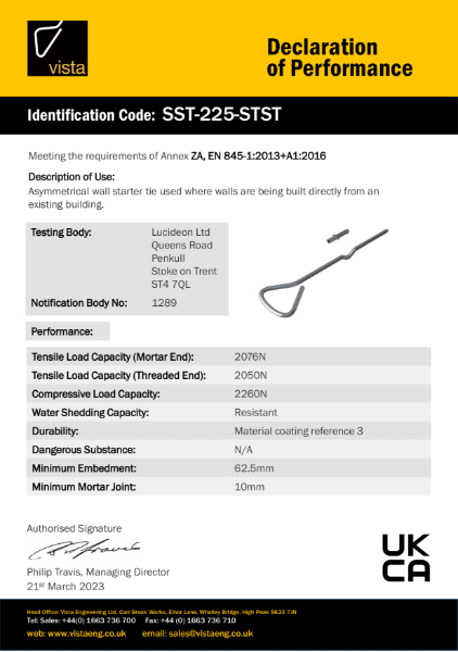 SST-225-STST Declaration of Performance