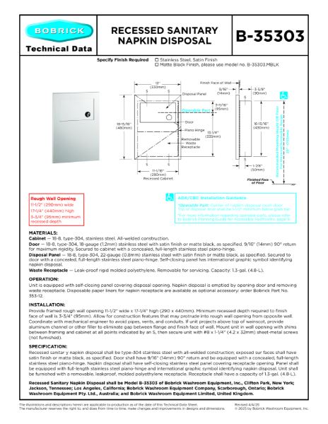 Technical Data Sheet B-35303