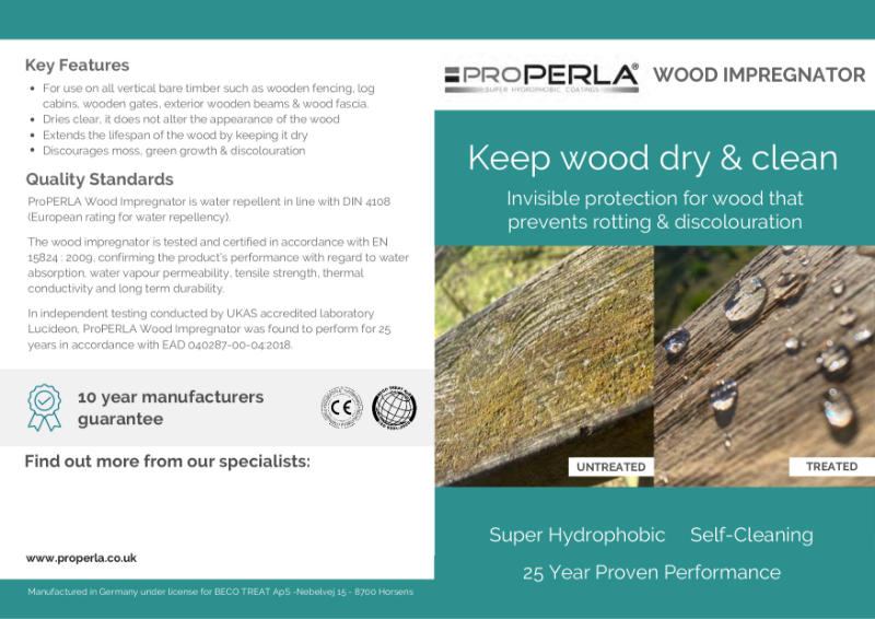 ProPERLA Wood Impregnator Brochure