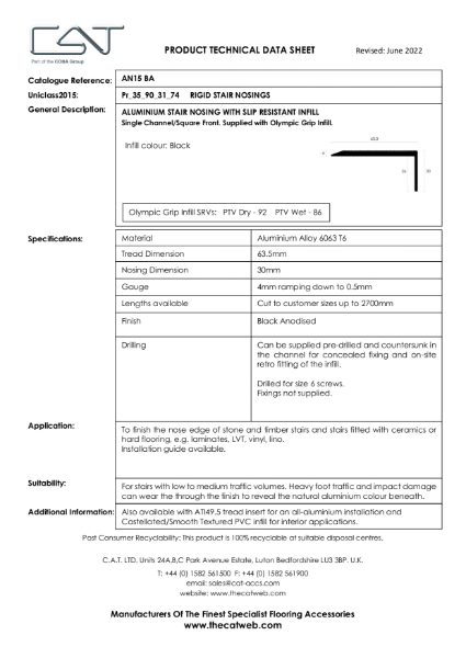 AN15 BA with Olympic Grip TDS