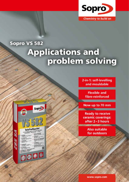 Sopro VS 582 Brochure - Leveller and easily laid to falls
