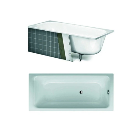 Gustavsberg Badekar - 3411 Badekar for Innbygging med Hull til Overløp