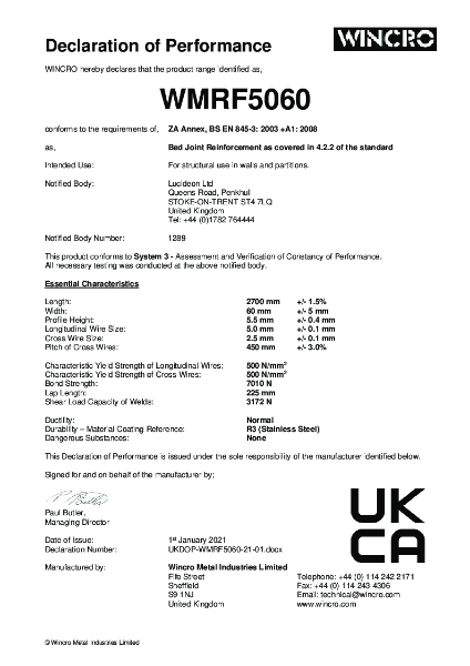 UKDOP-WMRF5060-21-01